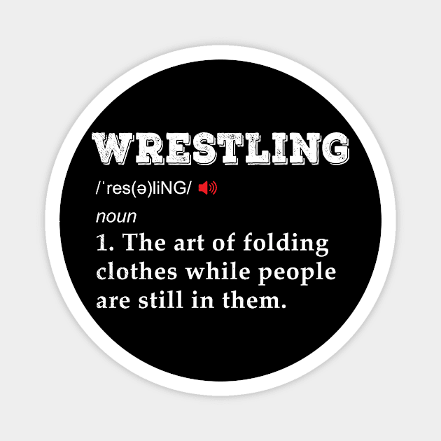 wrestling Martial arts funny definition- MMA or wrestler Magnet by tmuzaa